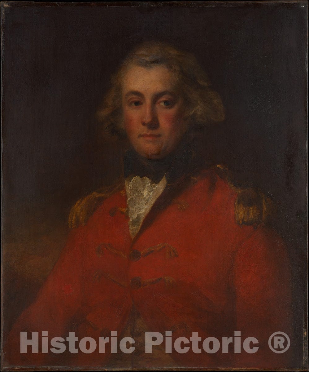 Art Print : John Hoppner - Major Thomas Pechell (1753–1826) : Vintage Wall Art