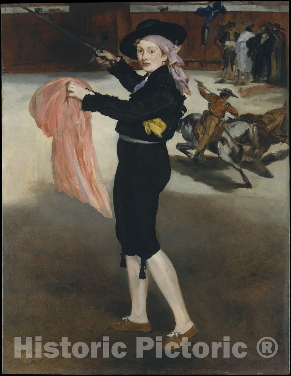 Art Print : Édouard Manet - Mademoiselle V. in The Costume of an Espada : Vintage Wall Art