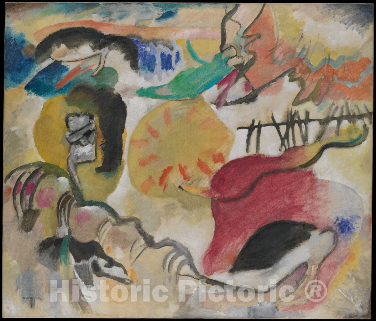 Art Print : Vasily Kandinsky - Improvisation 27 (Garden of Love II) : Vintage Wall Art