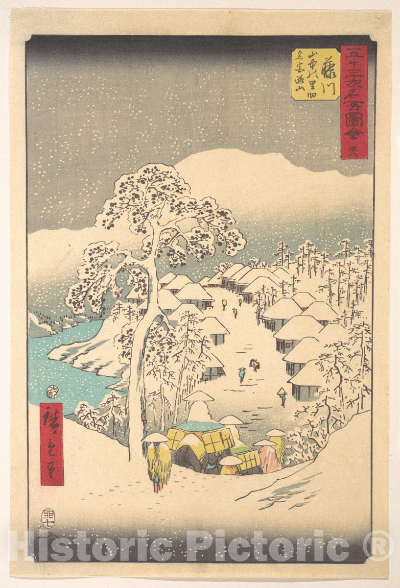 Art Print : Utagawa Hiroshige - Fujikawa