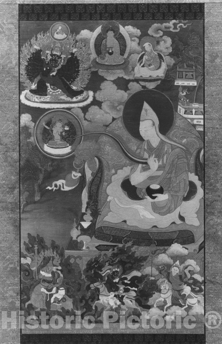 Art Print : Tsong Khapa : Vintage Wall Art