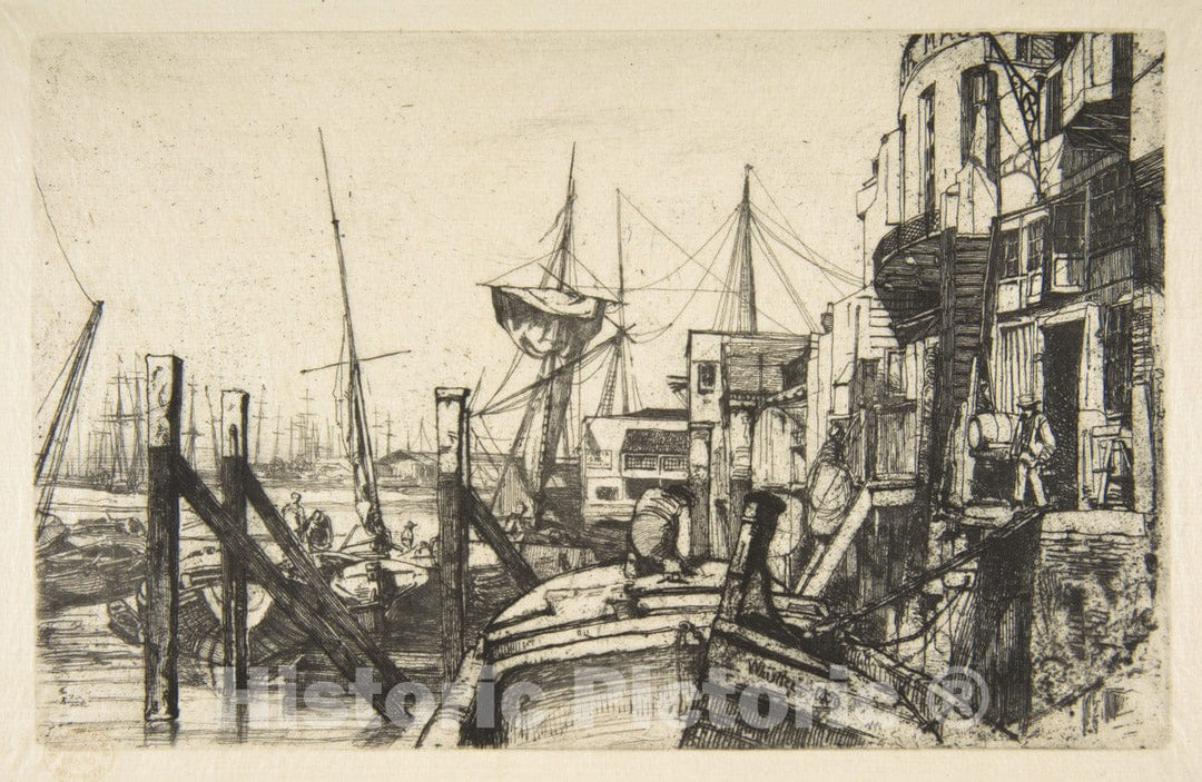 Art Print : James McNeill Whistler - Limehouse - 417627 : Vintage Wall Art