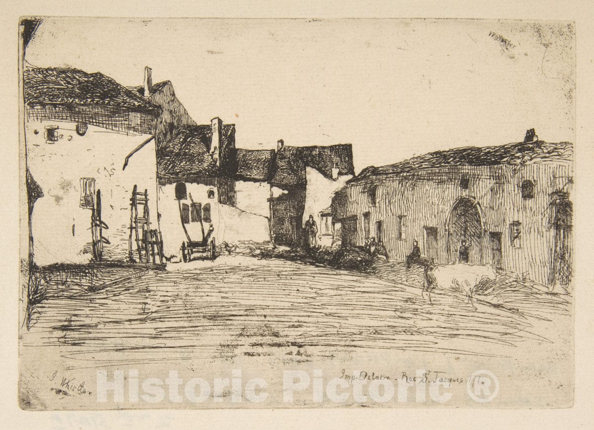 Art Print : James McNeill Whistler - Liverdun 2 : Vintage Wall Art