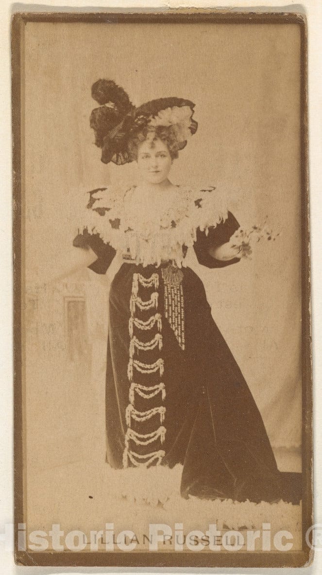 Photo Print : Lillian Russell, from The Actresses Series (N668) 3 : Vintage Wall Art