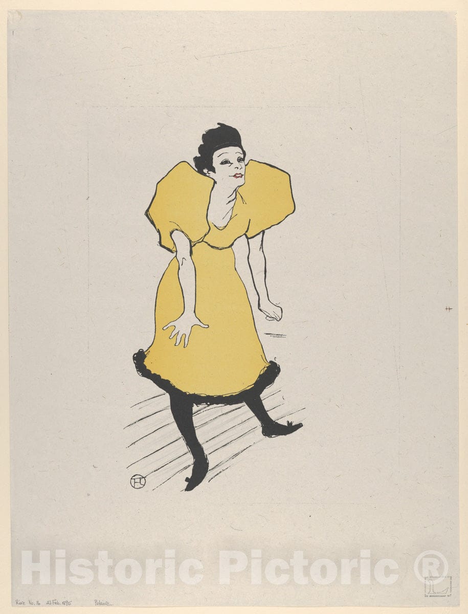 Art Print : Henri de Toulouse-Lautrec - Polaire : Vintage Wall Art