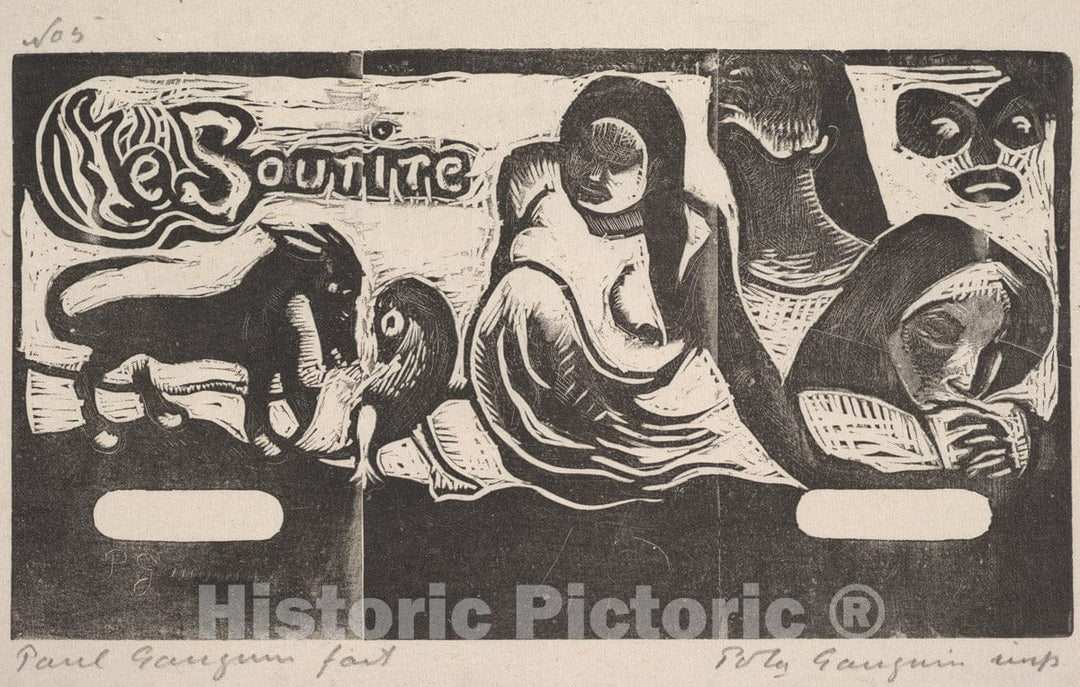 Art Print : Paul Gauguin - Le Sourire : Vintage Wall Art