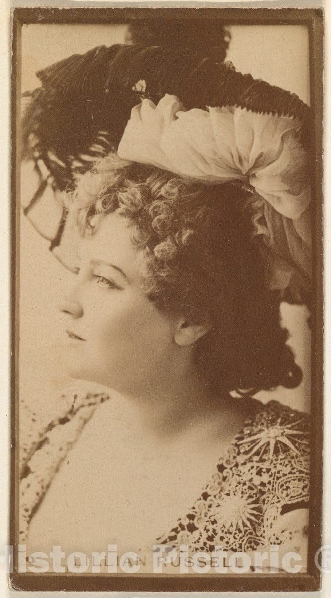 Photo Print : Lillian Russell, from The Actresses Series (N668) 1 : Vintage Wall Art