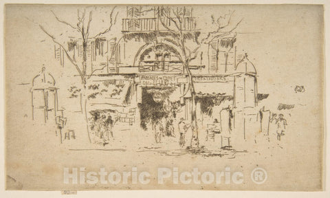 Art Print : James McNeill Whistler, Passages de l'Opera - Vintage Wall Art