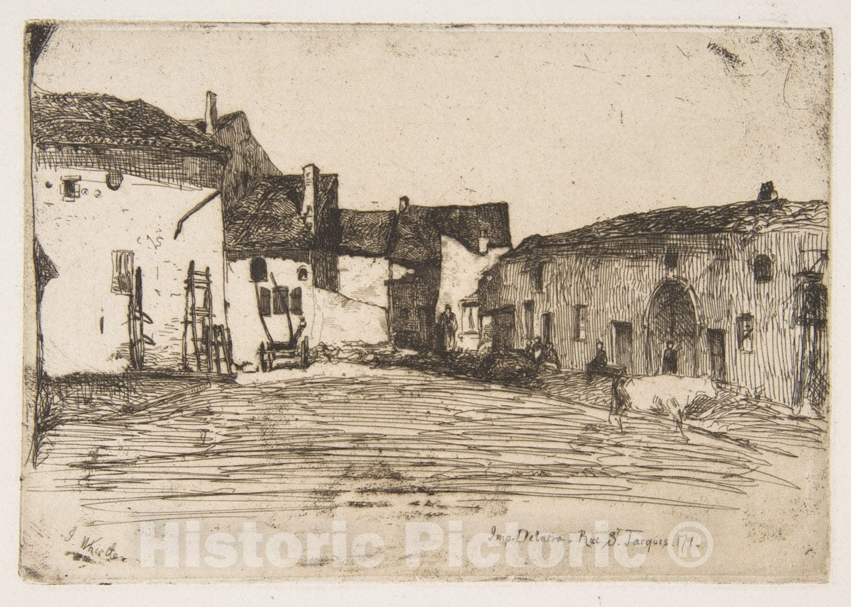 Art Print : James McNeill Whistler - Liverdun - 432026 : Vintage Wall Art