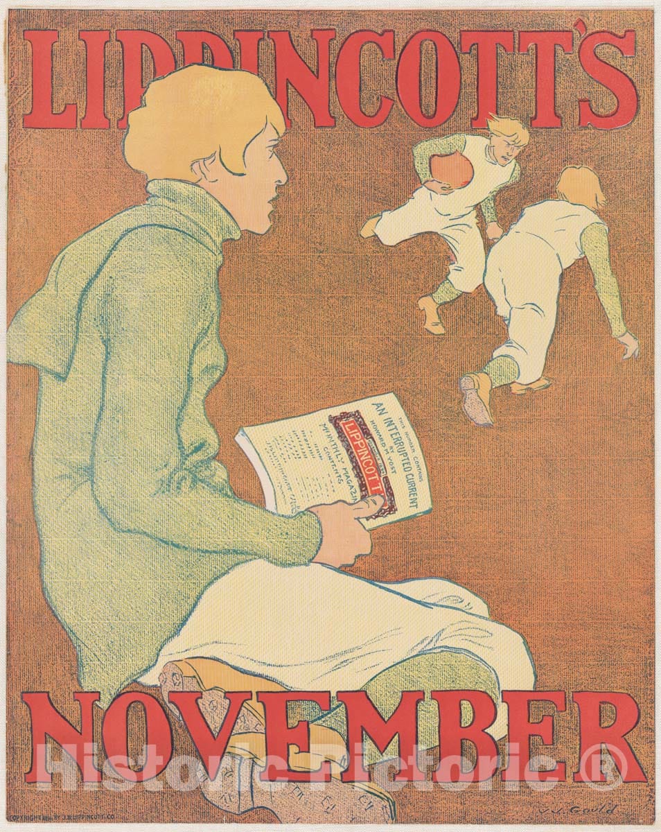 Art Print : Joseph J. Gould, Jr. - Lippincott's: November : Vintage Wall Art