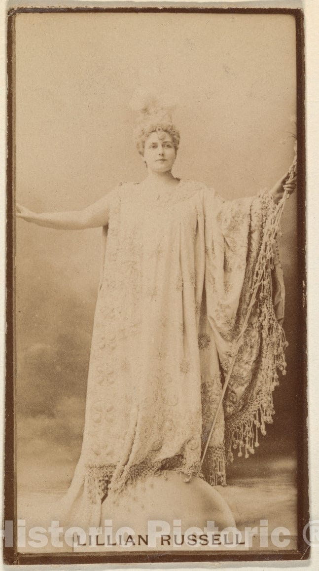 Photo Print : Lillian Russell, from The Actresses Series (N668) 2 : Vintage Wall Art