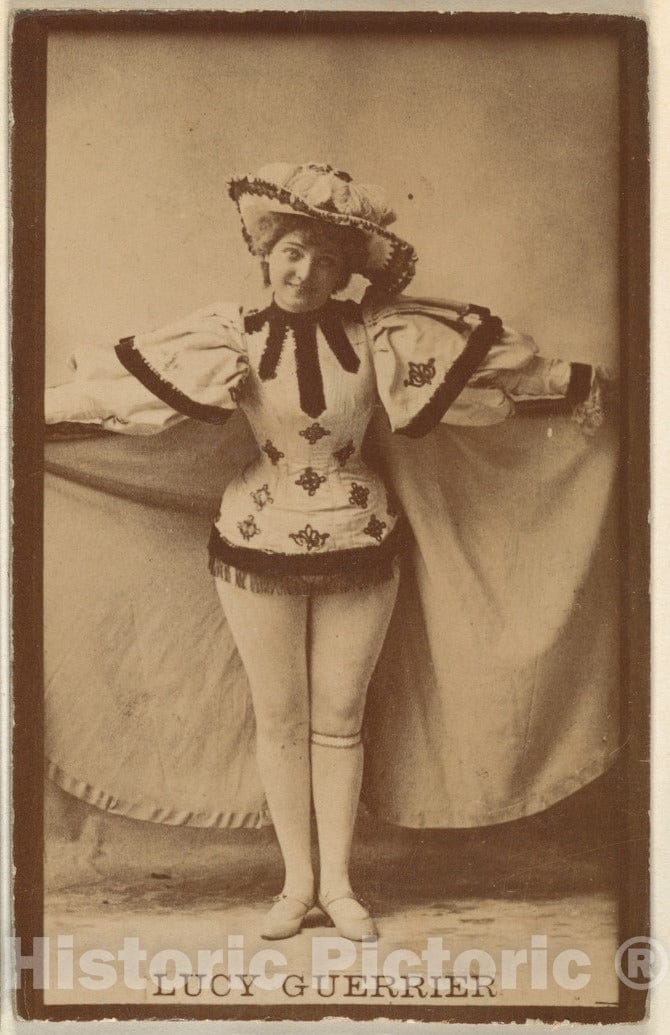 Photo Print : Lucy Guerrier, from The Actresses Series (N668) : Vintage Wall Art