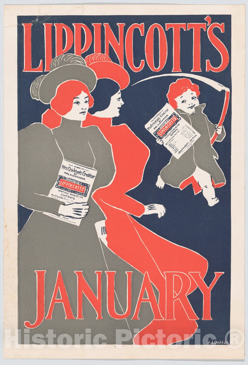 Art Print : Joseph J. Gould, Jr. - Lippincott's, January : Vintage Wall Art