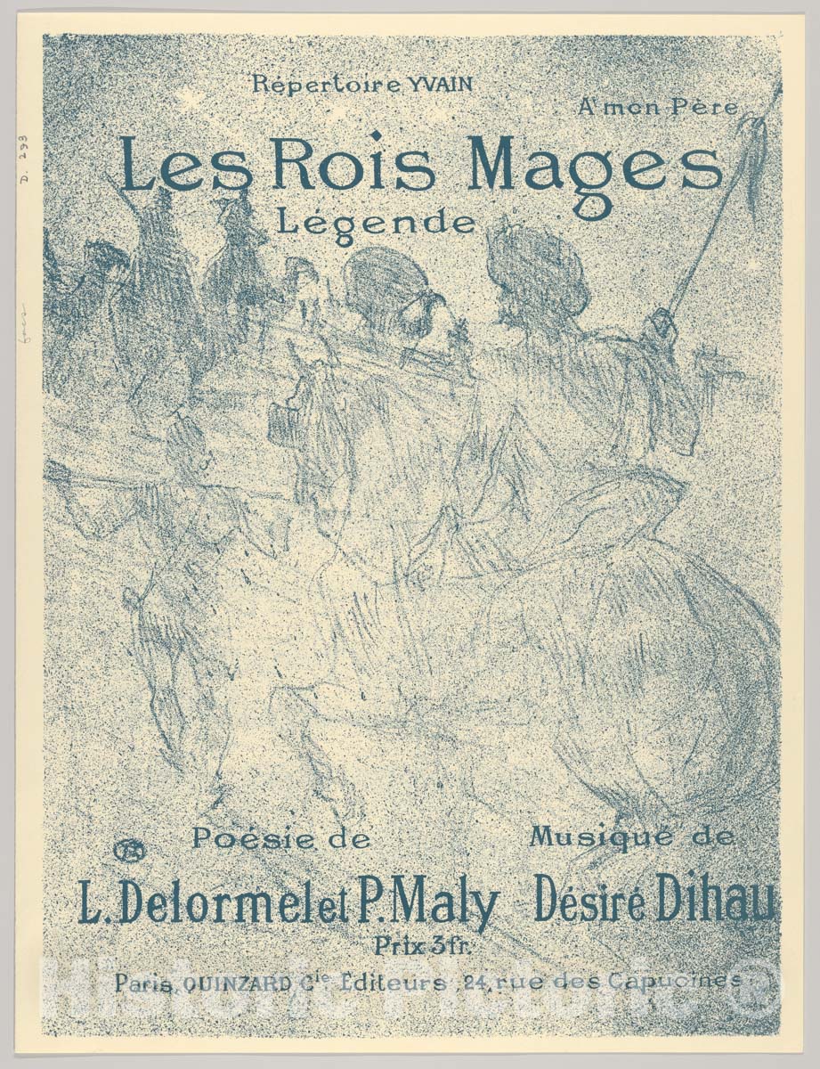 Art Print : Henri de Toulouse-Lautrec - Les Rois Mages : Vintage Wall Art