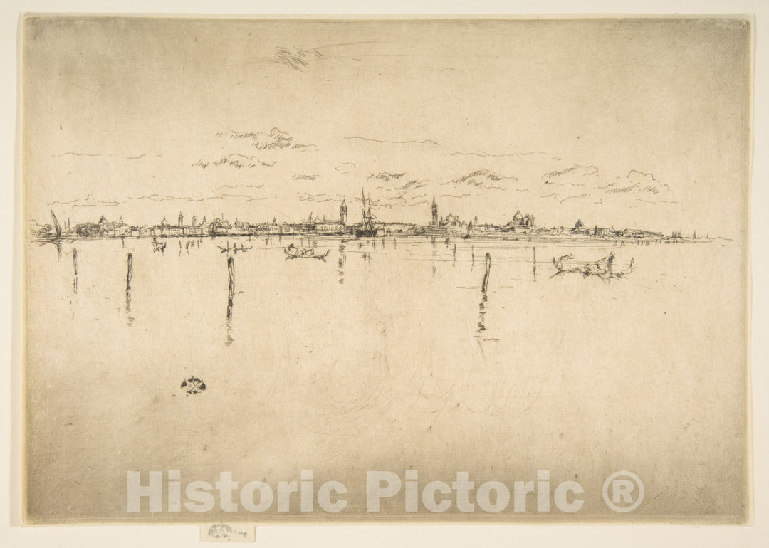 Art Print : James McNeill Whistler - Little Venice (The Little Venice) 2 : Vintage Wall Art