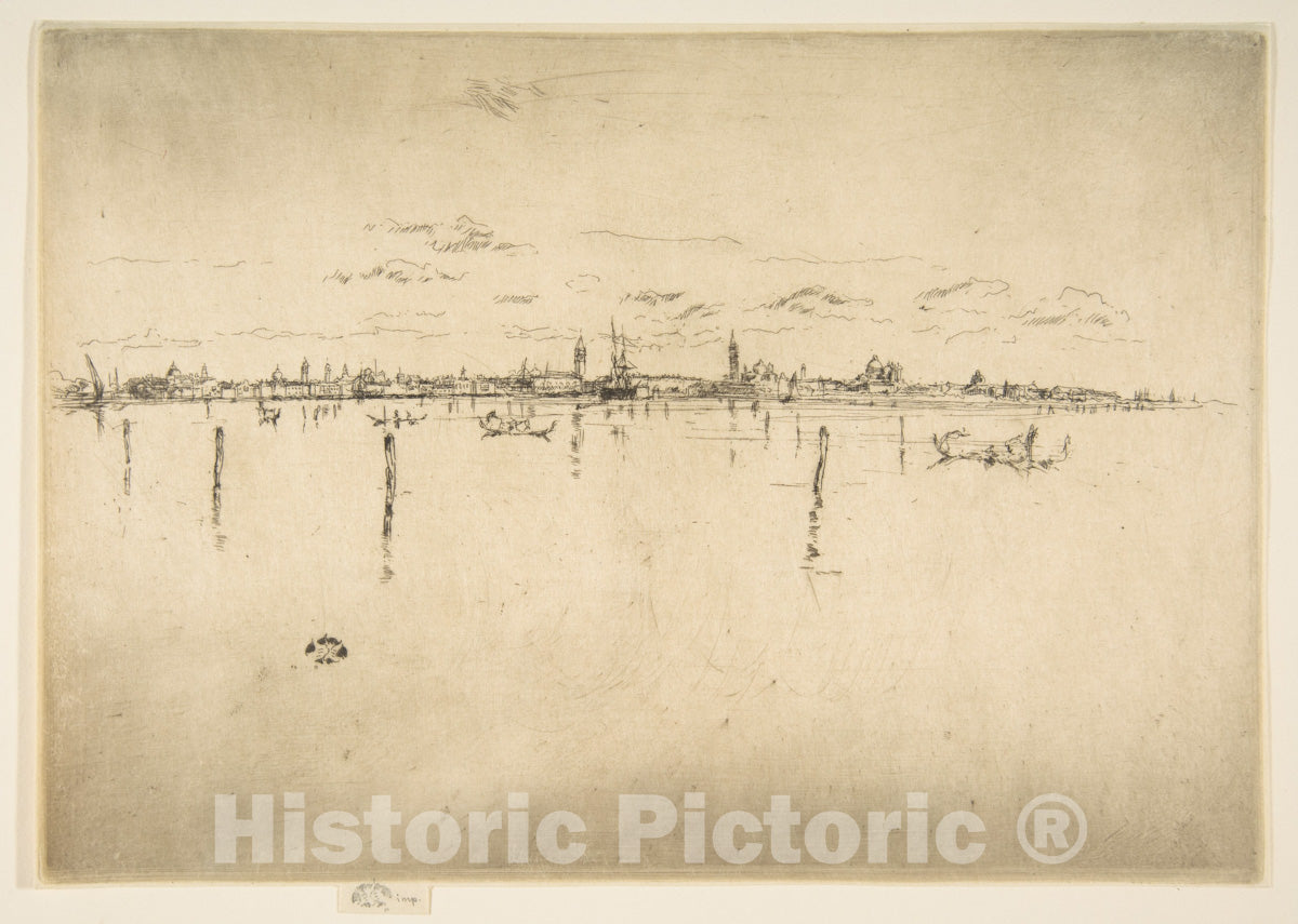 Art Print : James McNeill Whistler - Little Venice (The Little Venice) 2 : Vintage Wall Art