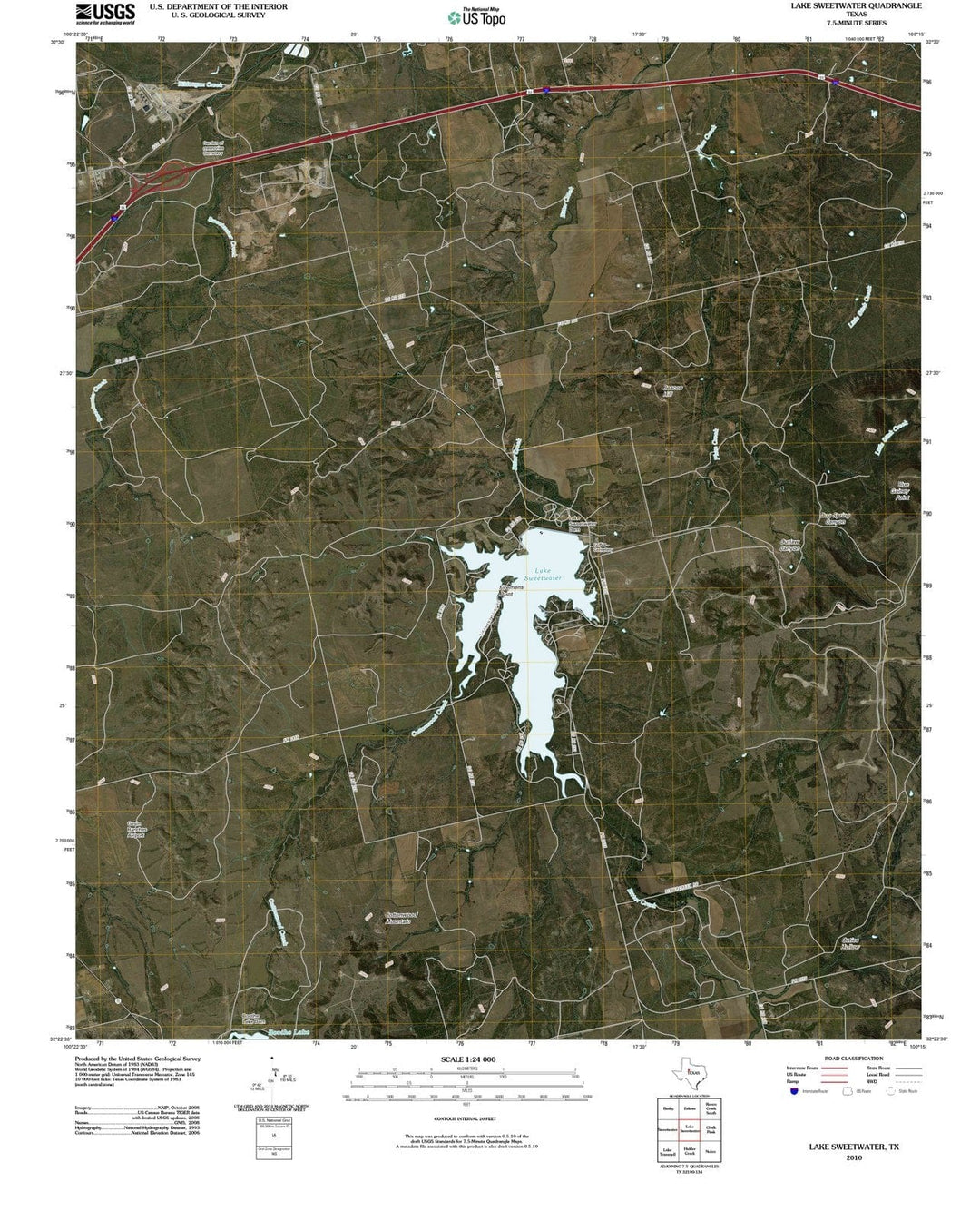 2010 Lakeeetwater, TX - Texas - USGS Topographic Map