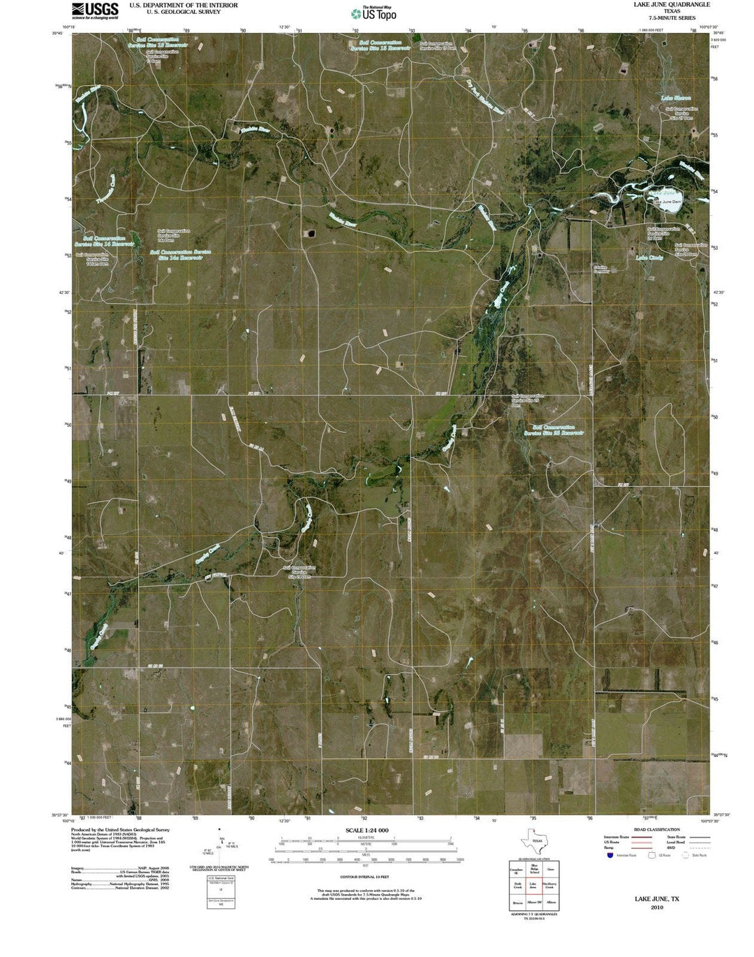 2010 Lake June, TX - Texas - USGS Topographic Map