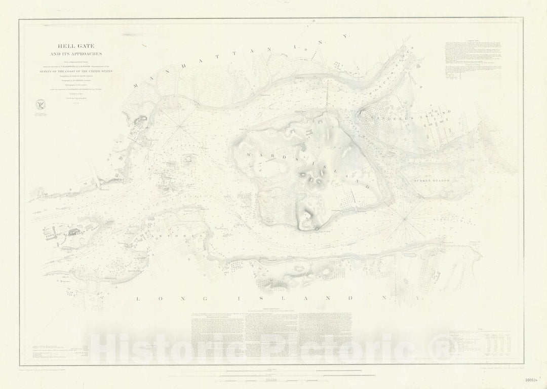 Historic Nautical Map - Entrance To Mobile Bay, 1851 NOAA Chart - Vintage Wall Art