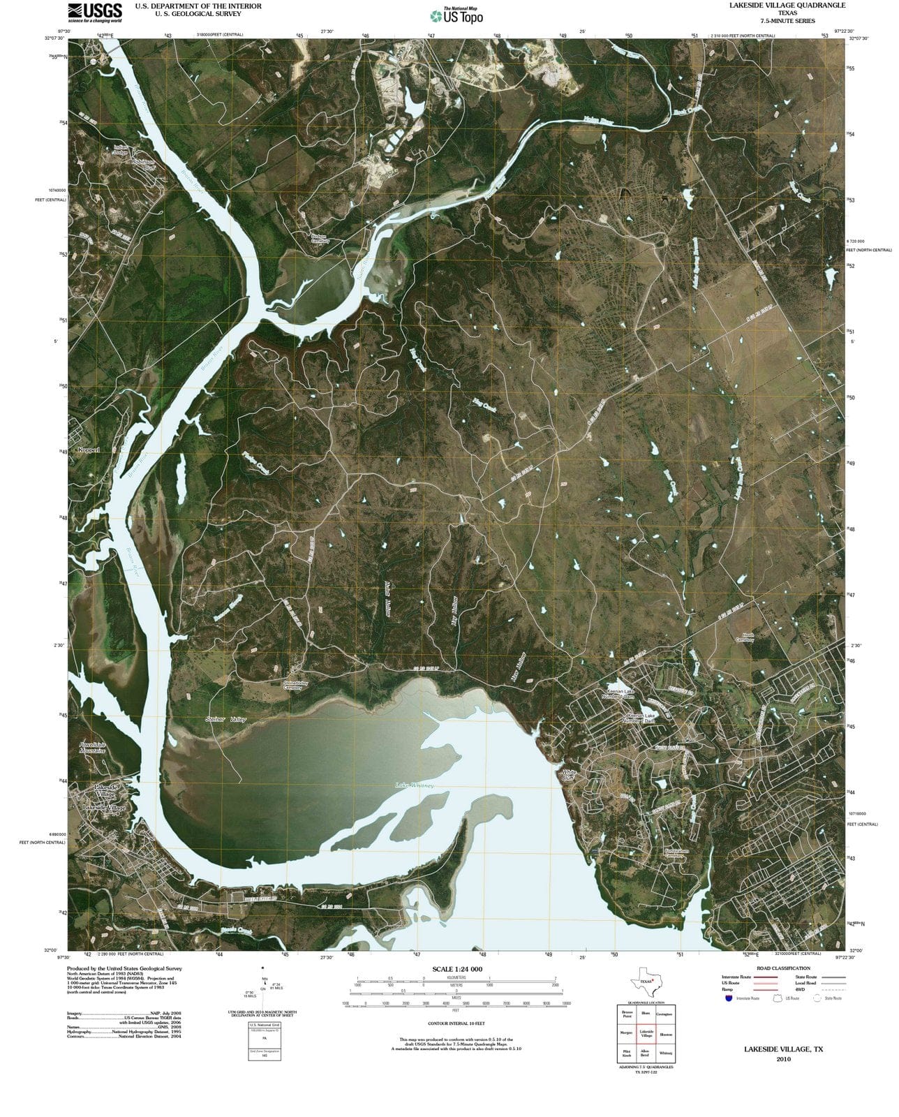 2010 Lakeside Village, TX - Texas - USGS Topographic Map