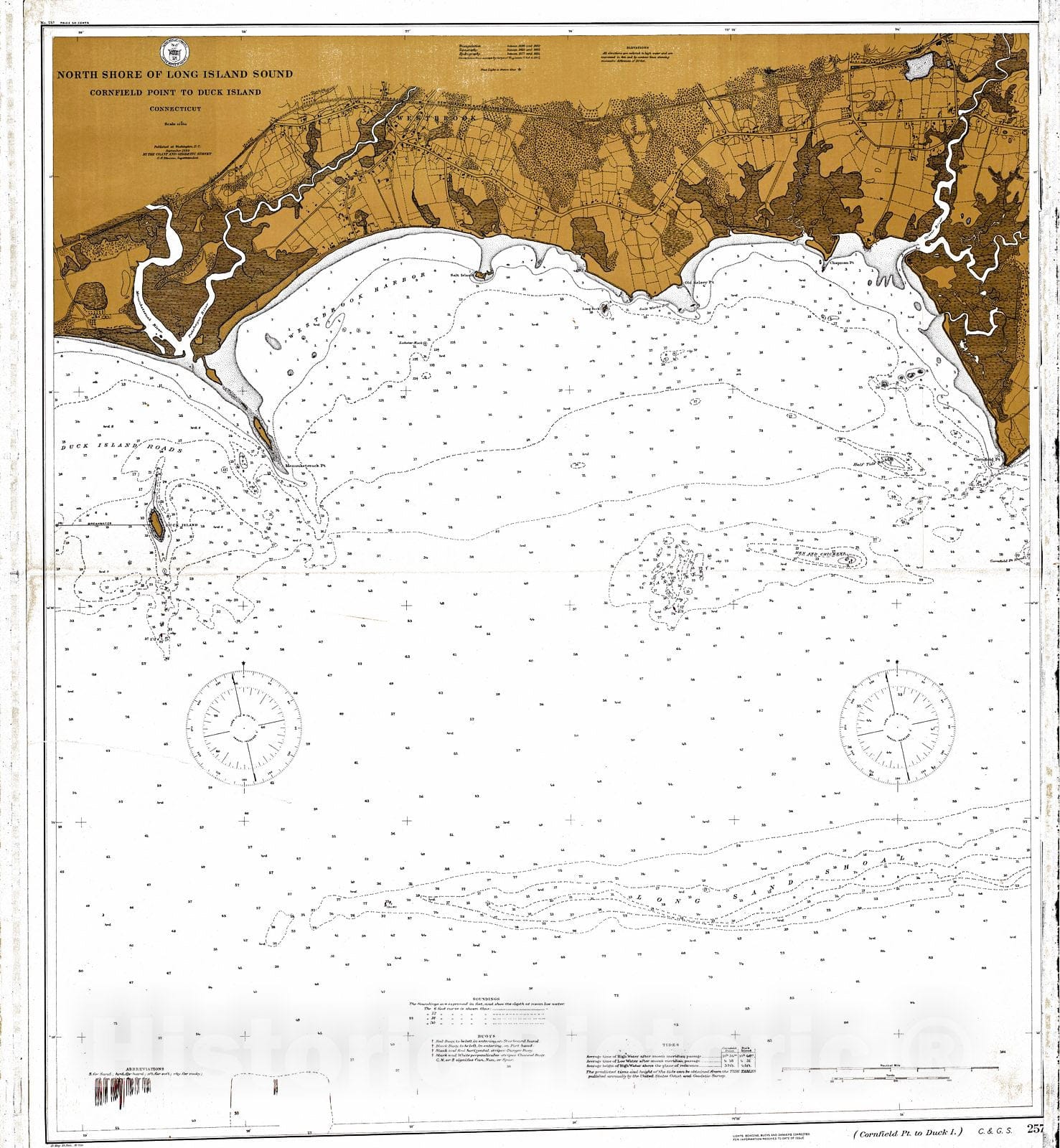 Historic Nautical Map - North Shore Of Long Island Sound, 1899 NOAA Chart - Vintage Wall Art