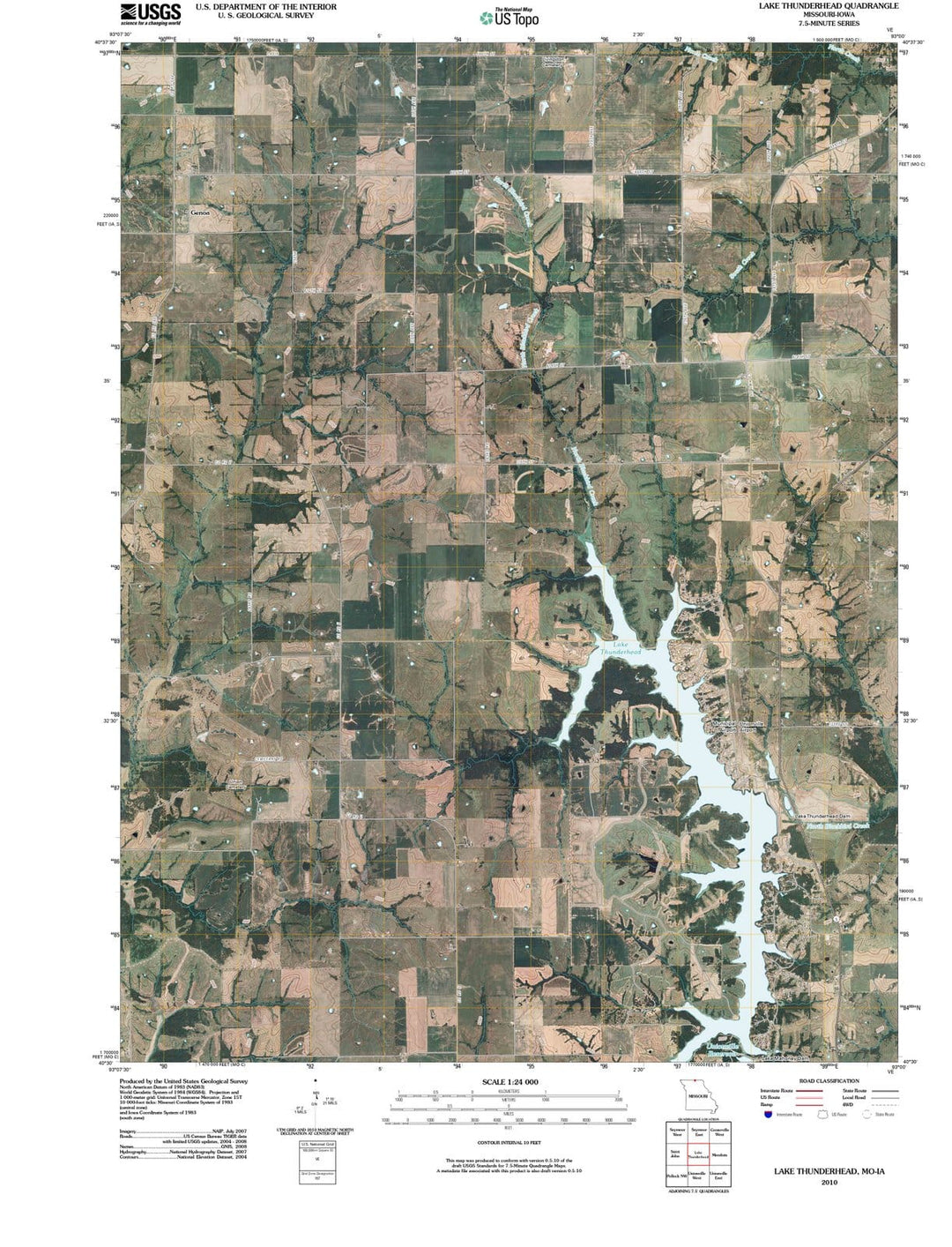 2010 Lake Thunderhead, MO - Missouri - USGS Topographic Map