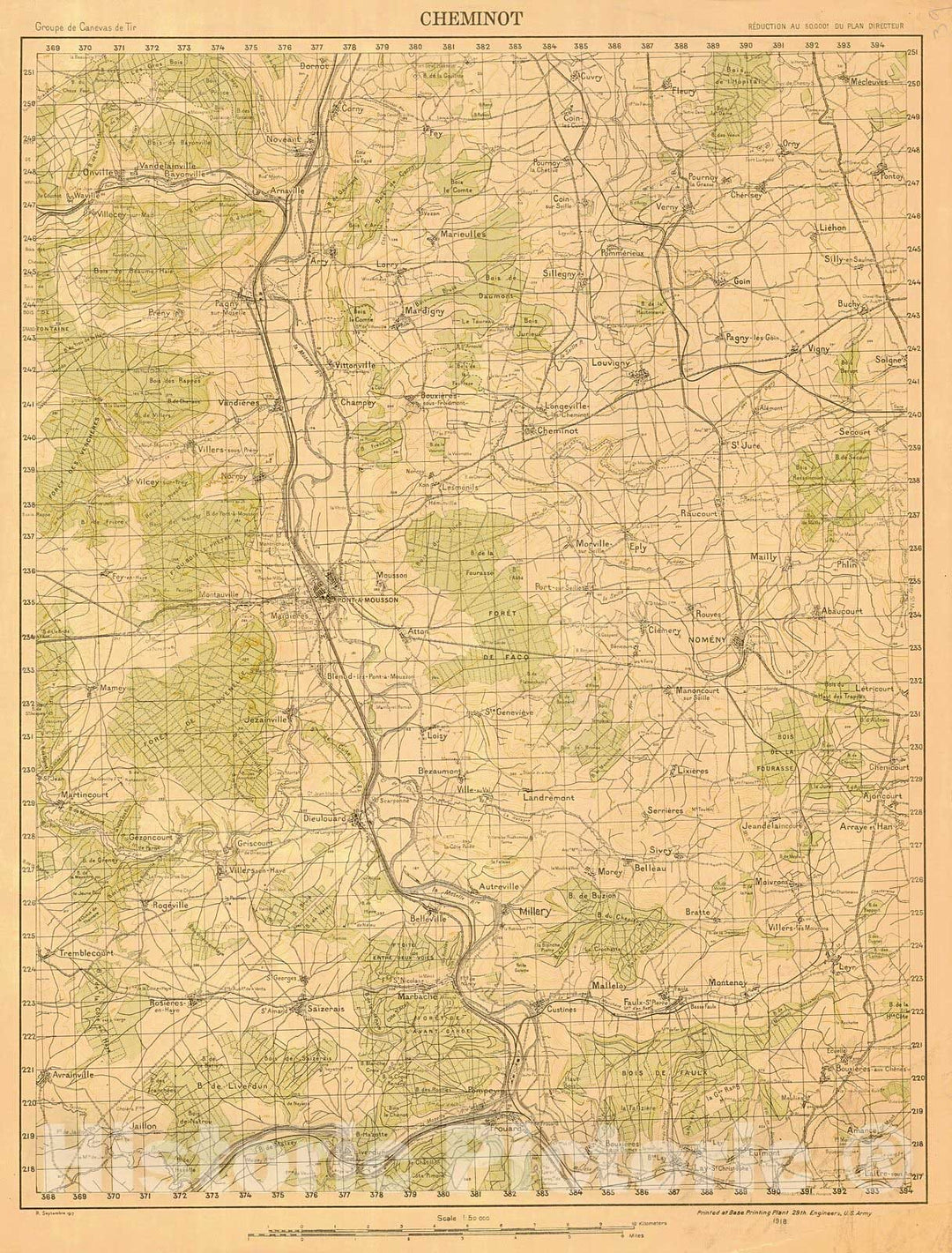 Historic Nautical Map - Cheminot, 1917 NOAA Cartographic - Vintage Wall Art