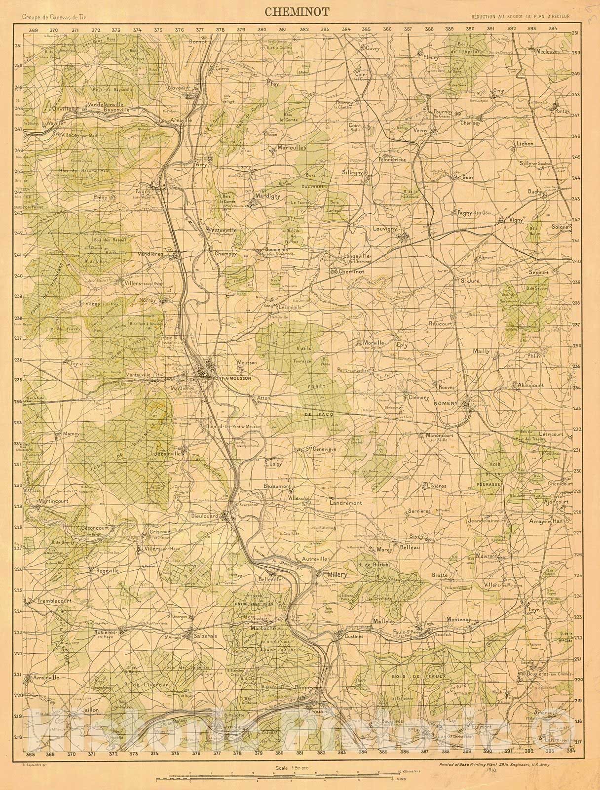 Historic Nautical Map - Cheminot, 1917 NOAA Cartographic - Vintage Wall Art