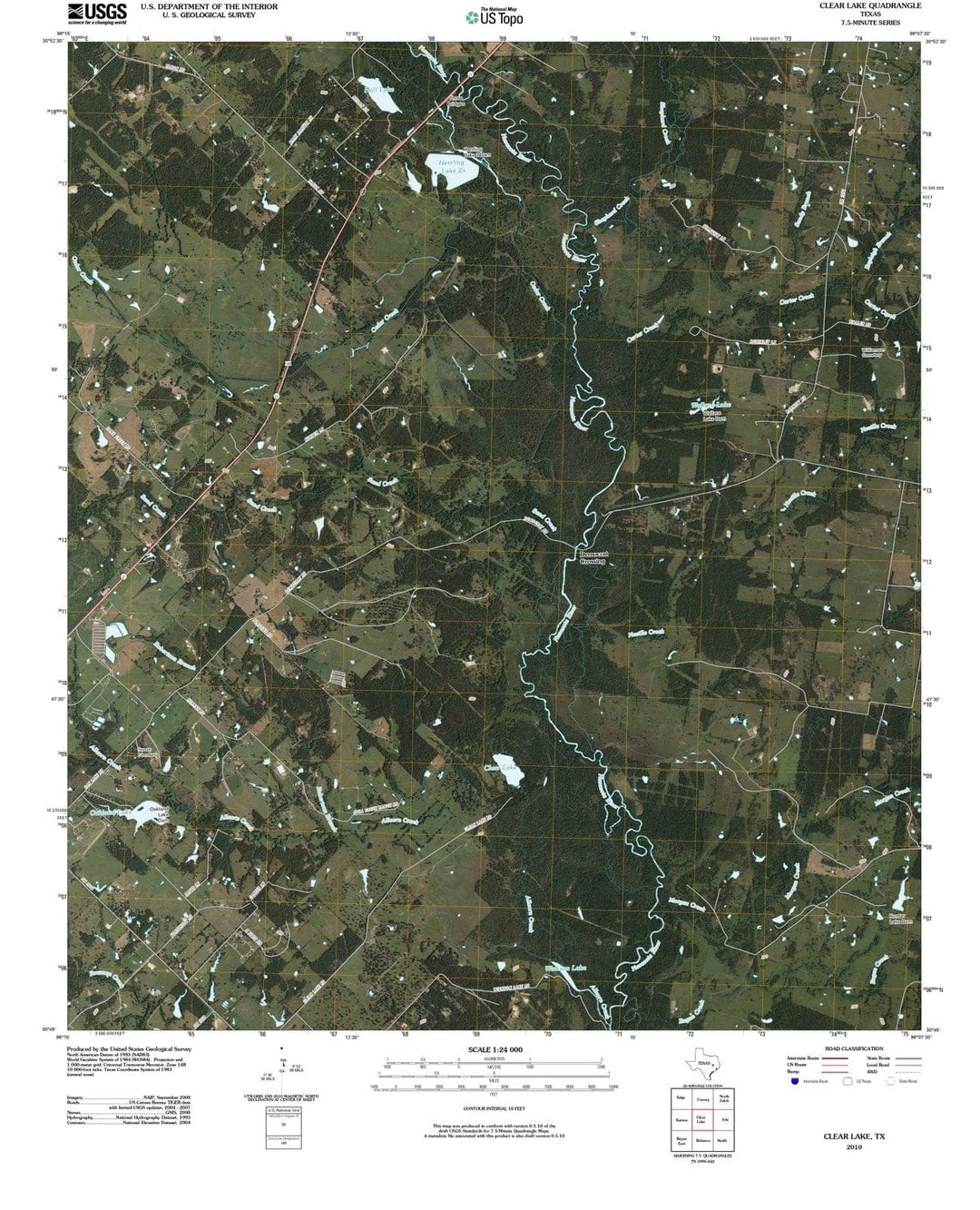 2010 Clear Lake, TX - Texas - USGS Topographic Map