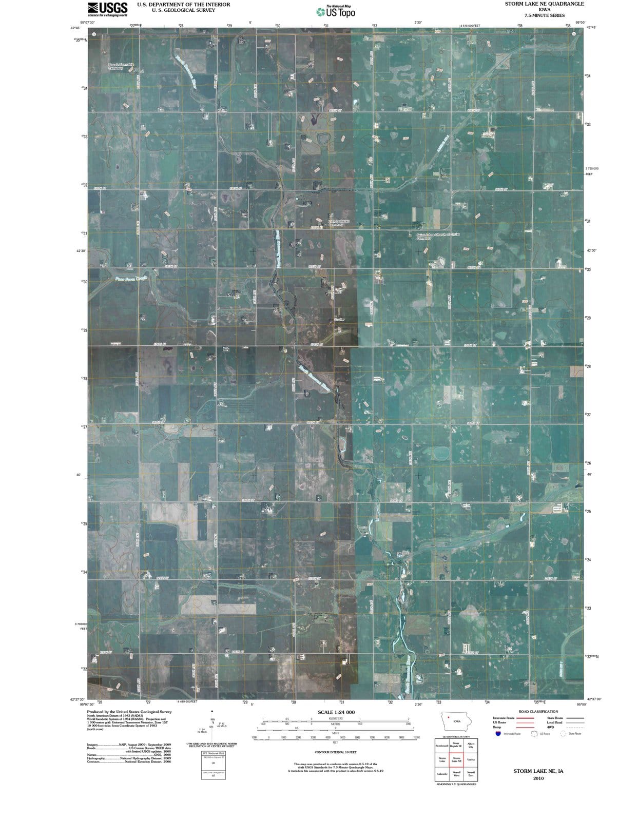 2010 Storm Lake, IA - Iowa - USGS Topographic Map