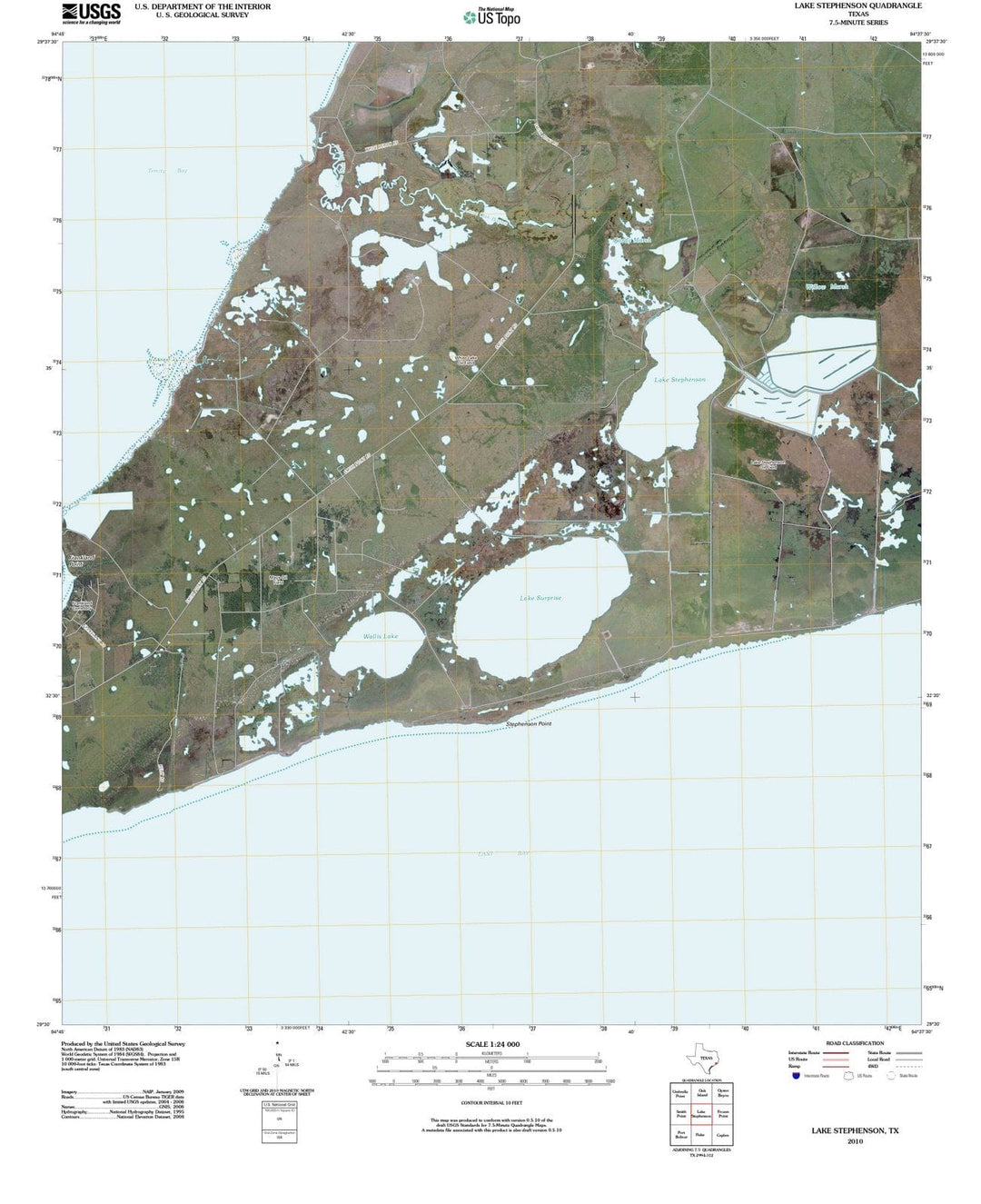 2010 Lake Stephenson, TX - Texas - USGS Topographic Map