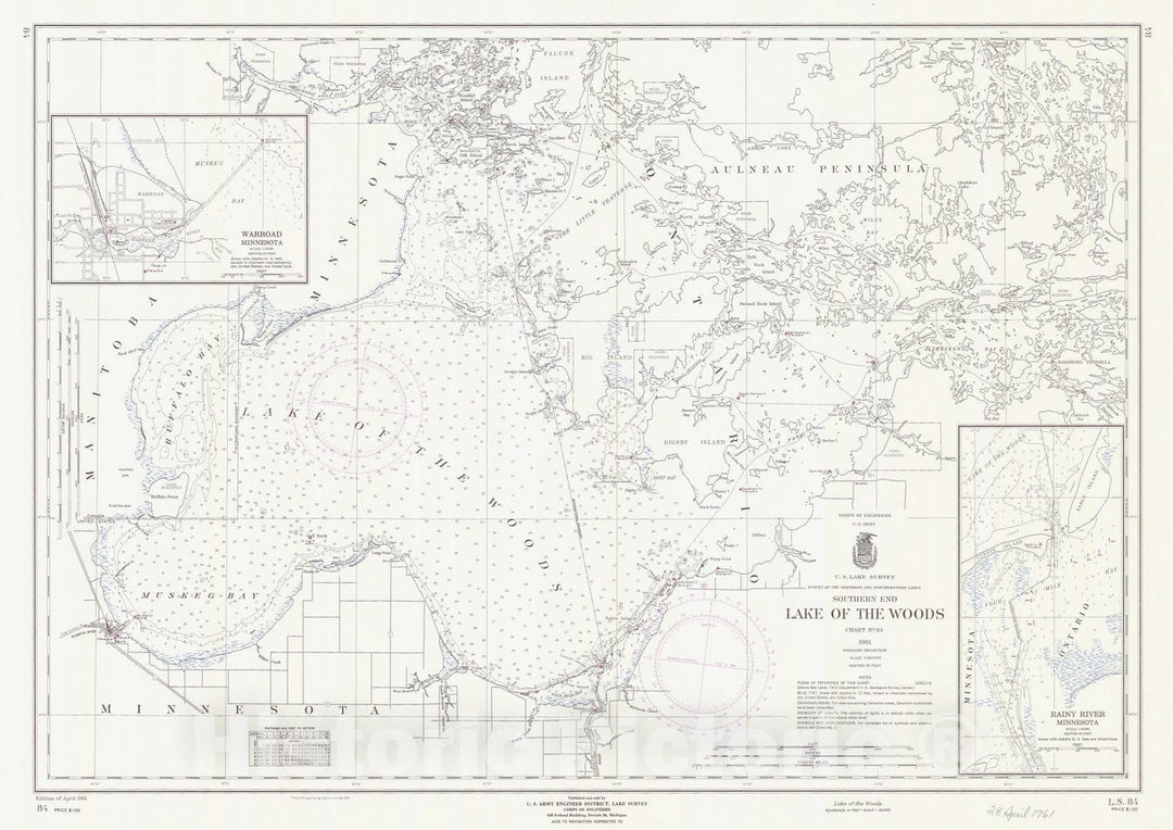 Historic Nautical Map - Lake Superior Coast Big Bay Point To Redridge, 1961 NOAA Chart - Vintage Wall Art