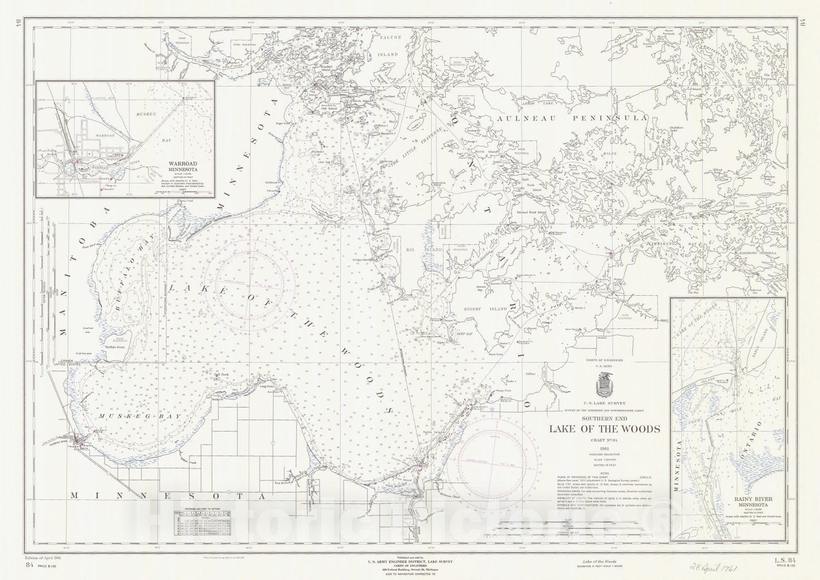 Historic Nautical Map - Lake Superior Coast Big Bay Point To Redridge, 1961 NOAA Chart - Vintage Wall Art