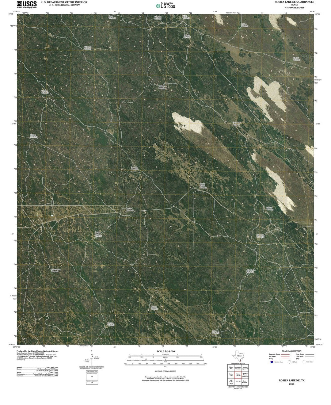 2010 Rosita Lake, TX - Texas - USGS Topographic Map