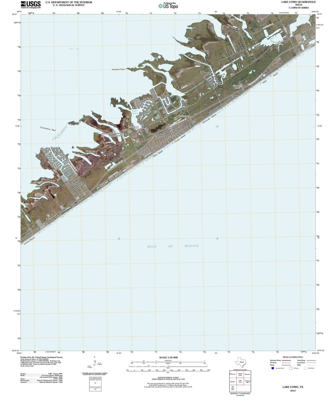 2010 Lake Como, TX - Texas - USGS Topographic Map