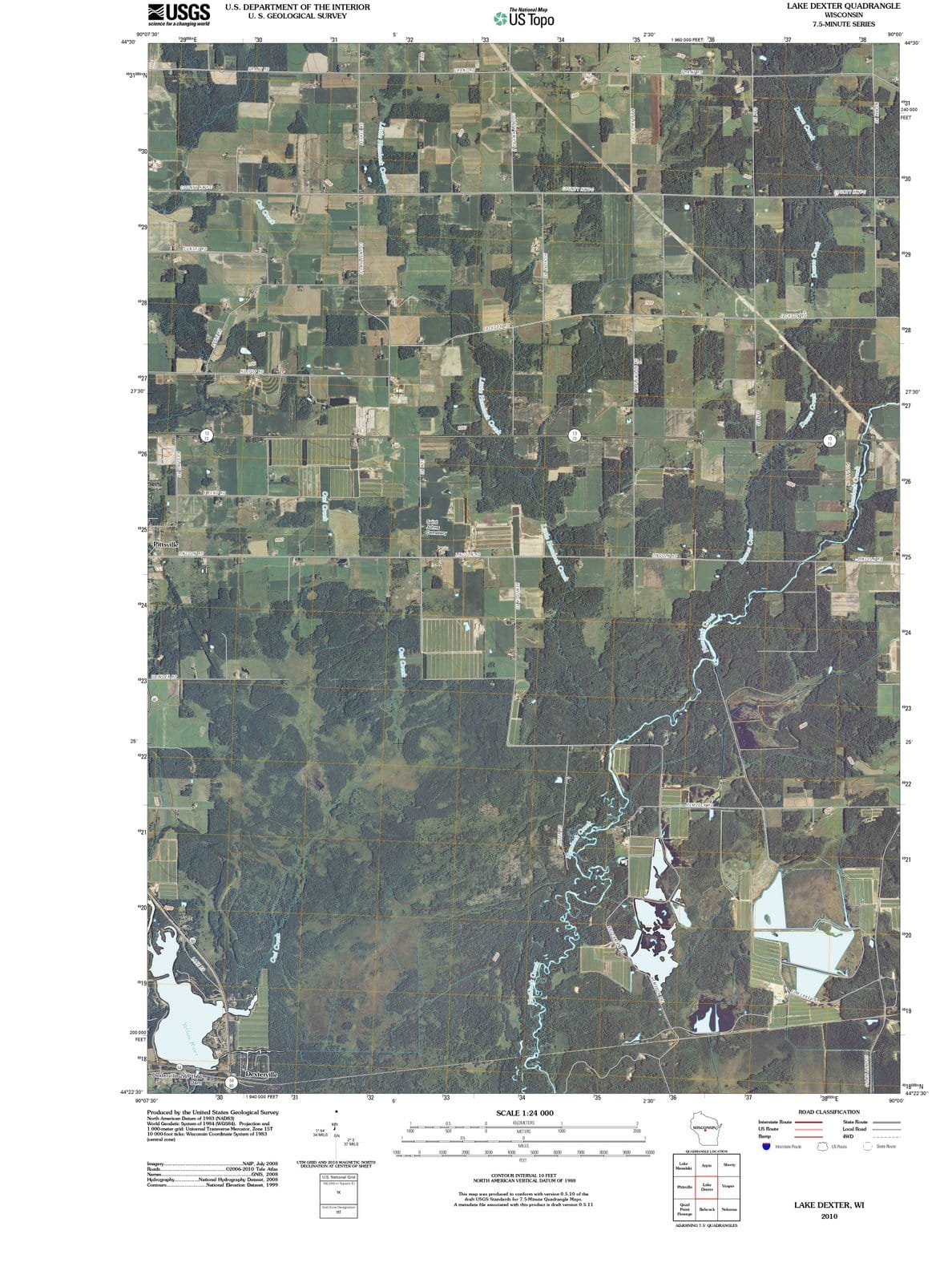 2010 Lakeexter, WI - Wisconsin - USGS Topographic Map