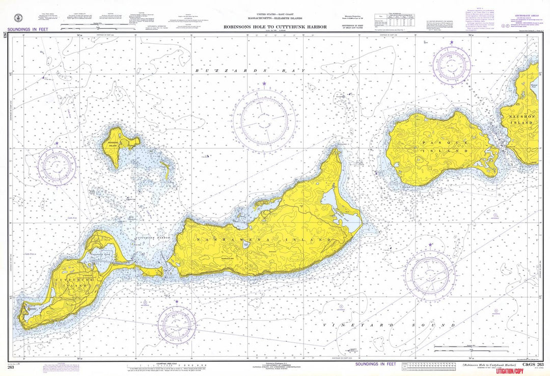 Historic Nautical Map - Robinsons Hole To Cuttyhunk Harbor, 1973 NOAA Chart - Vintage Wall Art