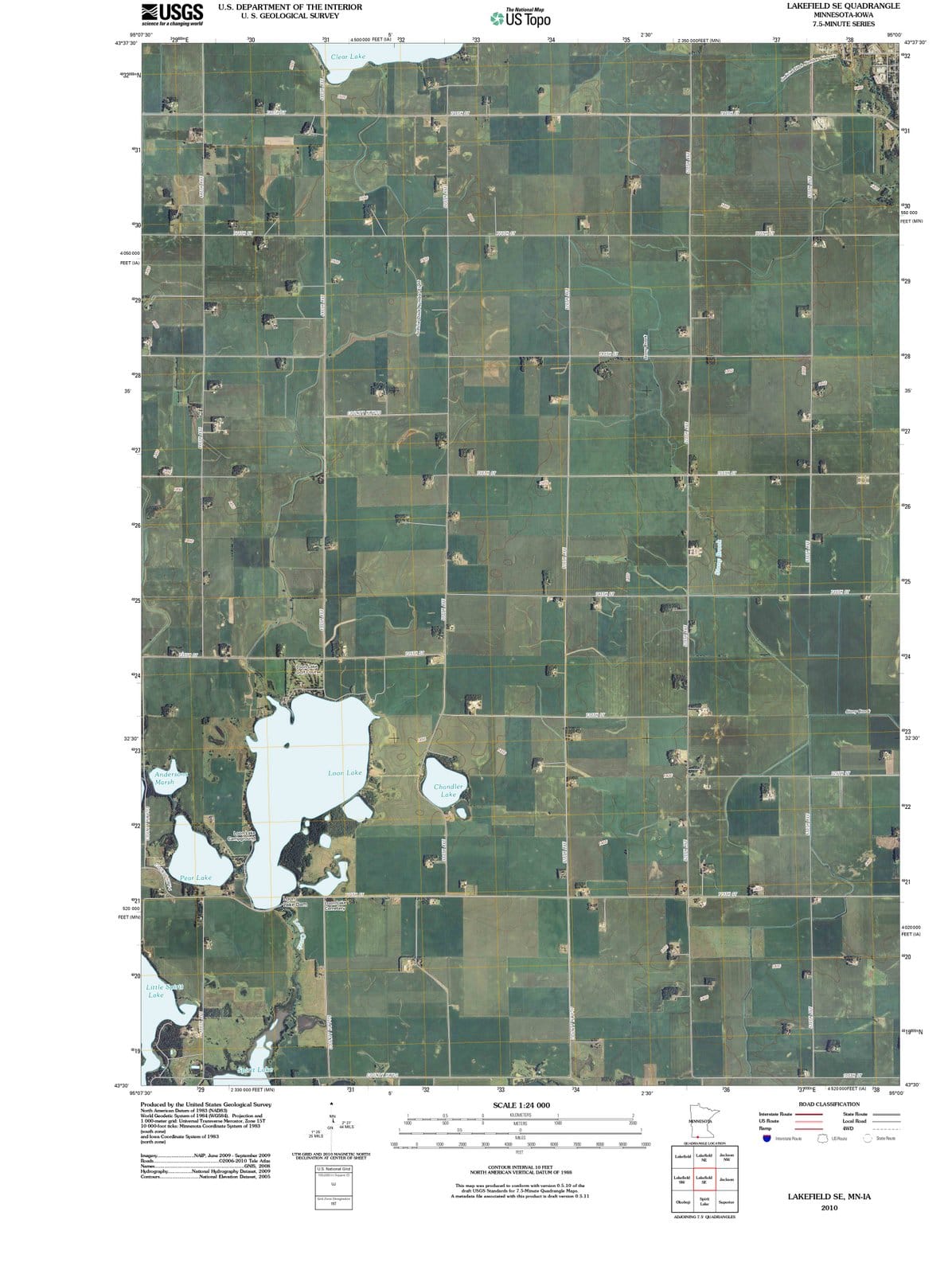 2010 Lakefield, MN - Minnesota - USGS Topographic Map