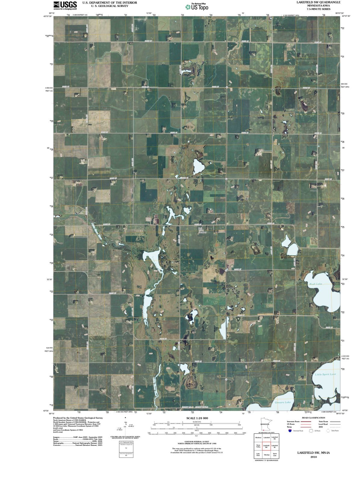 2010 Lakefield, MN - Minnesota - USGS Topographic Map