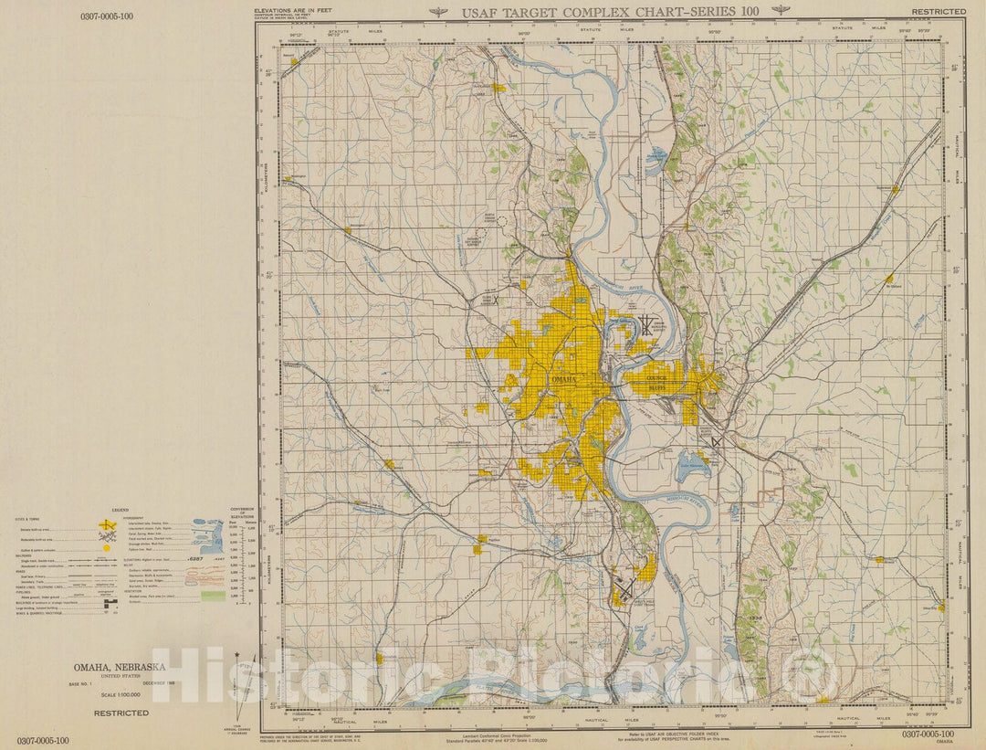 Historic Nautical Map - Omaha, 1948 AeroNOAA Chart - Vintage Wall Art