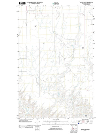 2011 Austin Coulee, MT - Montana - USGS Topographic Map