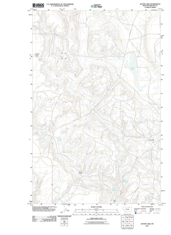 2011 Austin Lake, MT - Montana - USGS Topographic Map