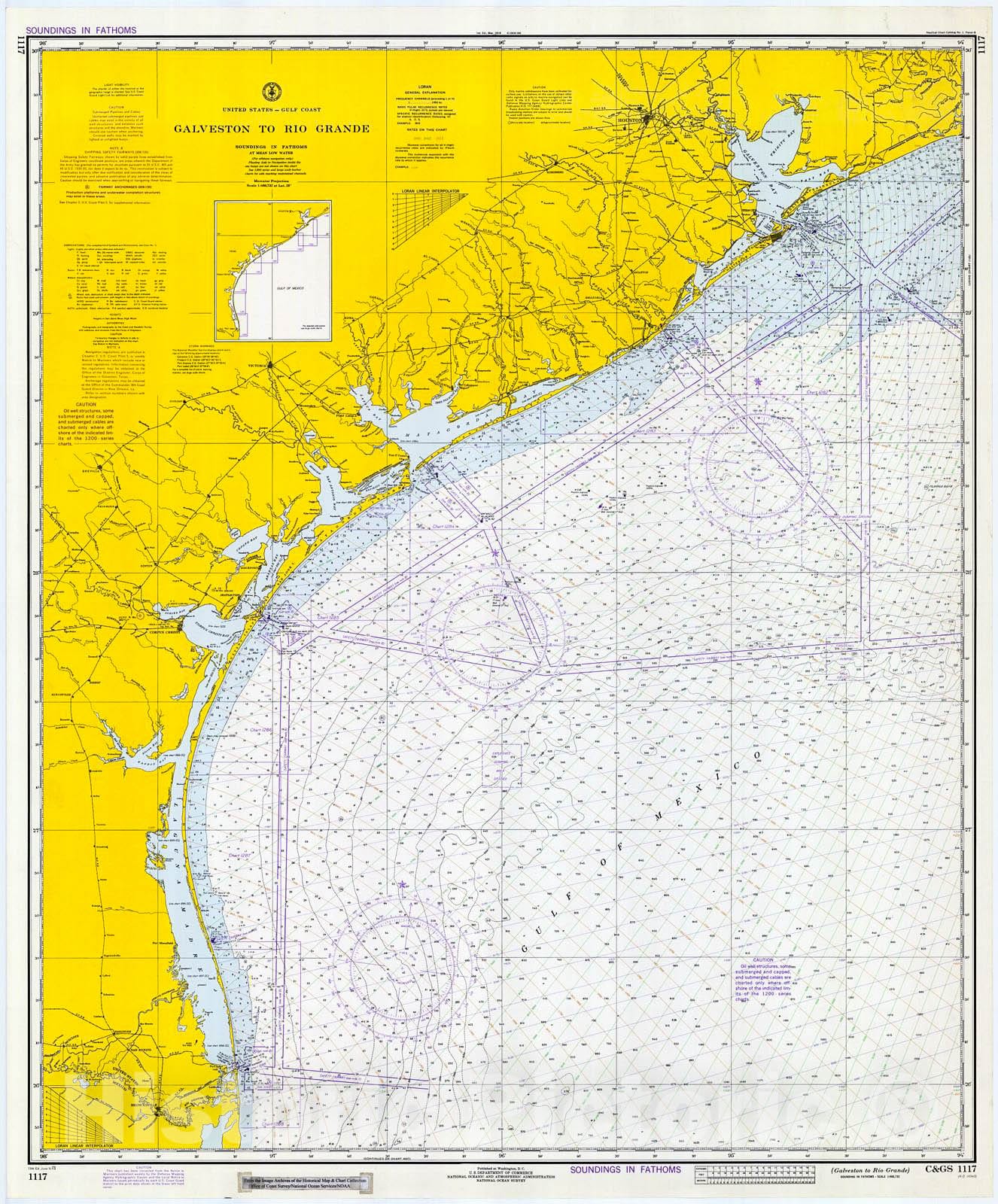 Historic Nautical Map - Galveston To Rio Grande, 1973 NOAA Chart - Texas (TX) - Vintage Wall Art