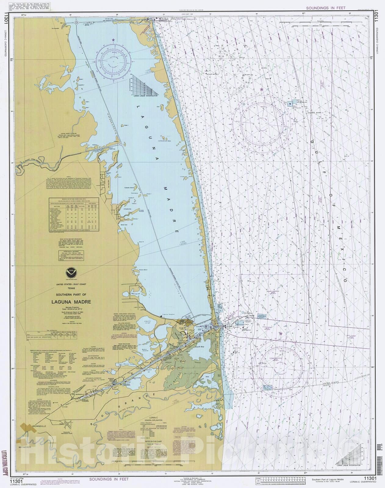 Historic Nautical Map - Southern Part Of Laguna Madre, 1994 NOAA Chart - Texas (TX) - Vintage Wall Art