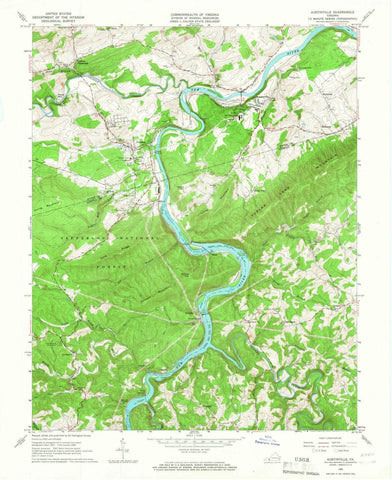 1965 Austinville, VA - Virginia - USGS Topographic Map