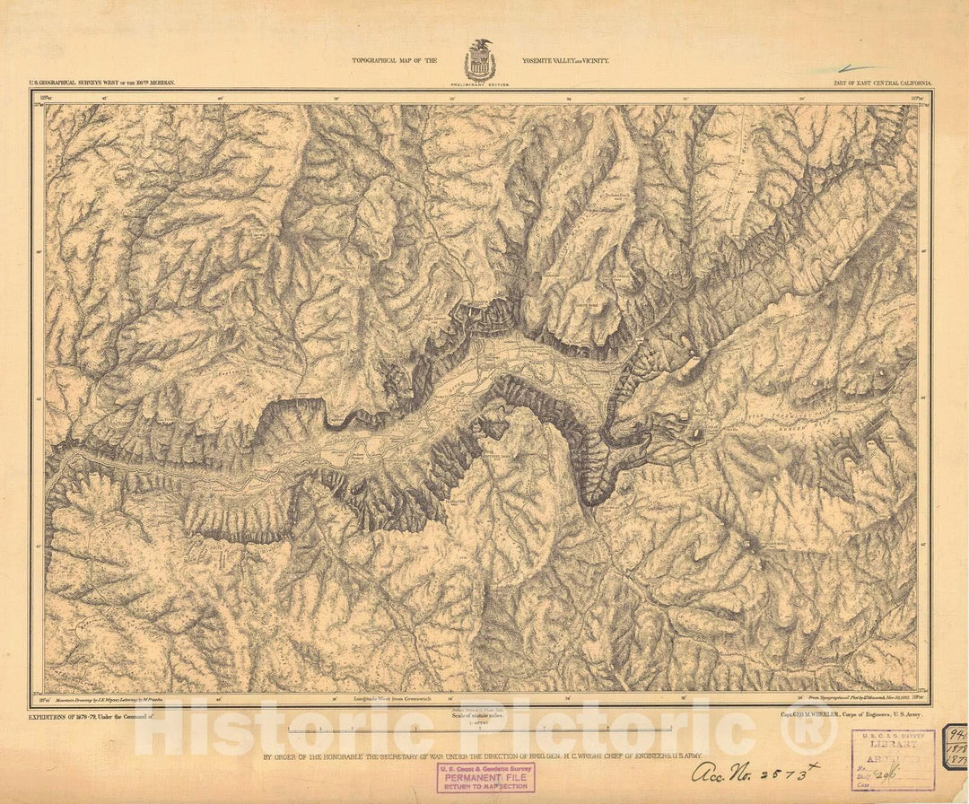 Historic Nautical Map - Part Of East Central California, 1879 NOAA Topographic Historic Nautical Map - California (CA) - Vintage Wall Art