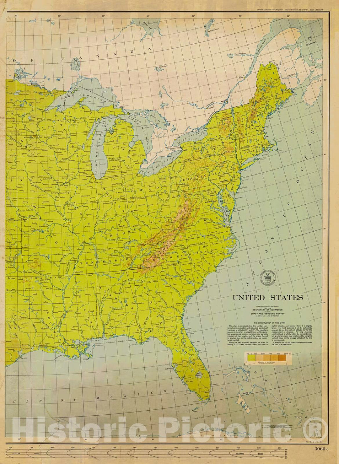 Historic Nautical Map - United States, 1956 NOAA Base Historic Nautical Map - Louisiana, Kentucky, Georgia, Wisconsin (LA, KY, GA, WI) - Vintage Wall Art