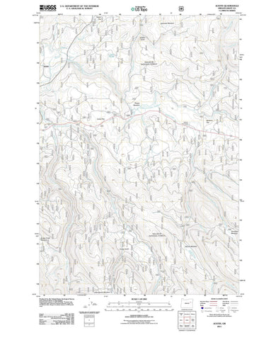 2011 Austin, OR - Oregon - USGS Topographic Map