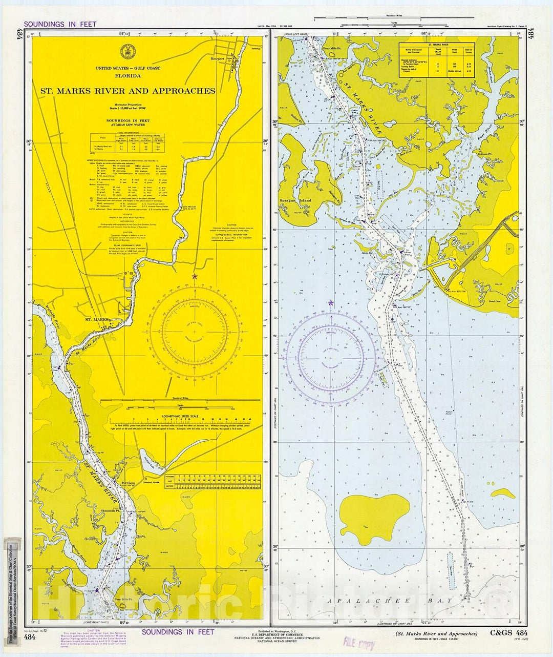 Historic Nautical Map - St. Marks River And Approaches, 1972 NOAA Chart - Florida (FL) - Vintage Wall Art