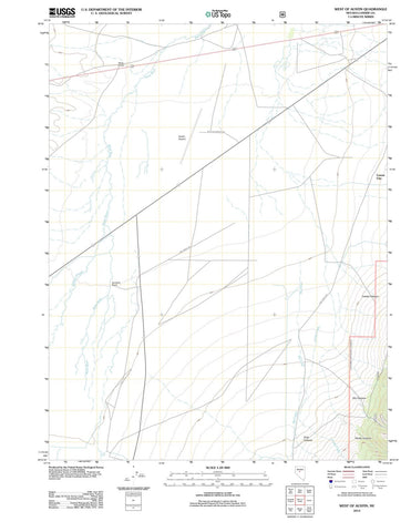 2012 West of Austin, NV - Nevada - USGS Topographic Map